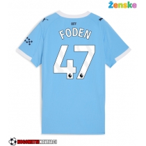 Ženske Nogometnih dresov Manchester City Phil Foden #47 Domači 2025-26 Kratki rokavi